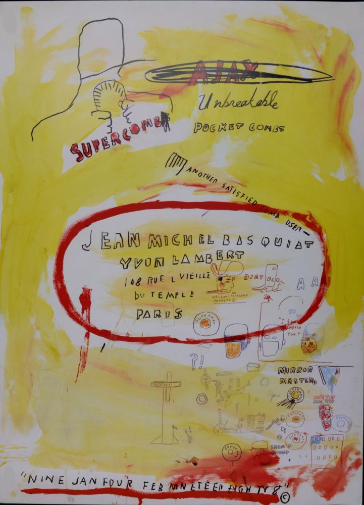 Литография Basquiat - Super Comb, 1988