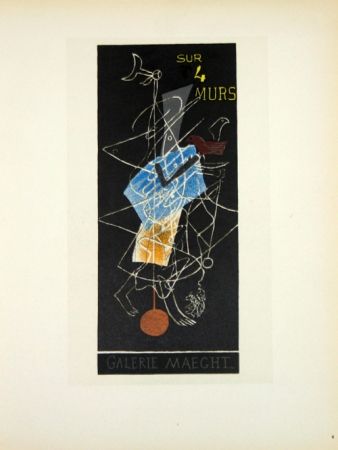 Литография Braque - Sur 4 Murs 