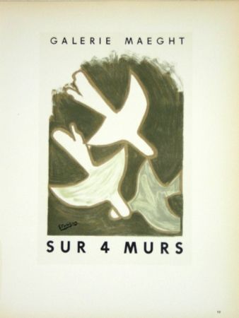 Литография Braque - Sur 4 Murs