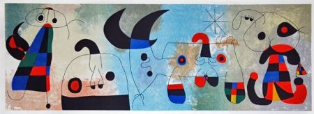 Литография Miró - Sur quatre murs (sobre cuatro paredes)