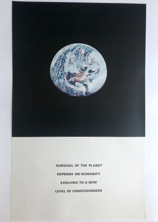 Сериграфия Jacquet - Survival of the planet depends on humanity evolving to a new level of consciousness