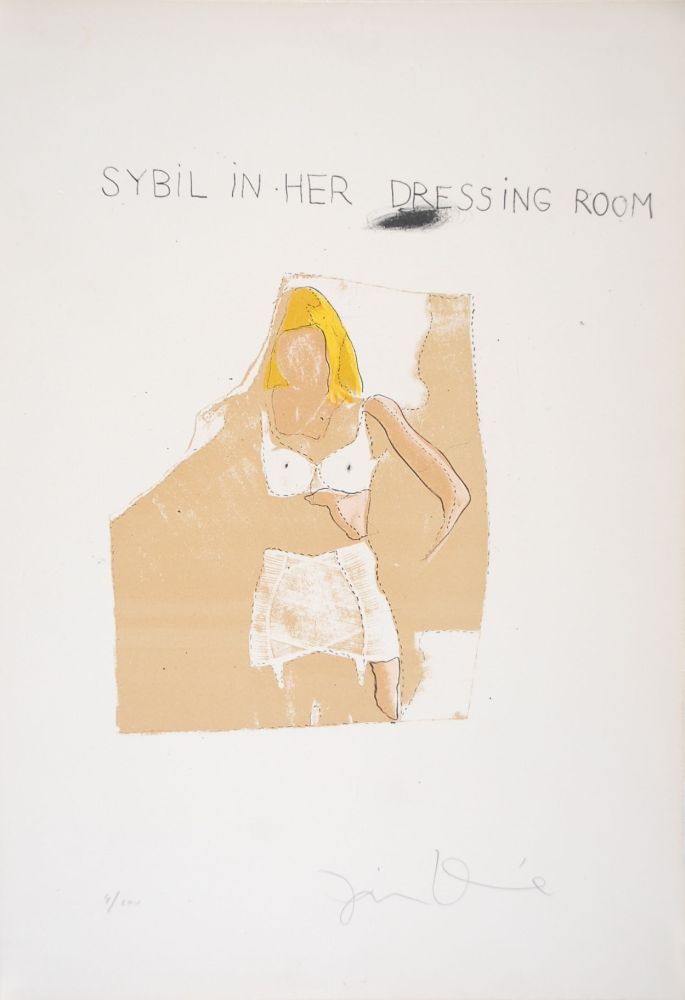 Литография Dine - Sybil Vane in her Dressing Room