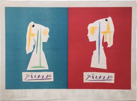 Литография Picasso - SYLVETTE DE PROFIL (1954).