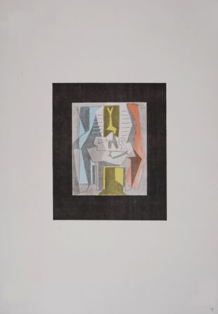 Литография Picasso (After) - Table devant une fenêtre, 1946