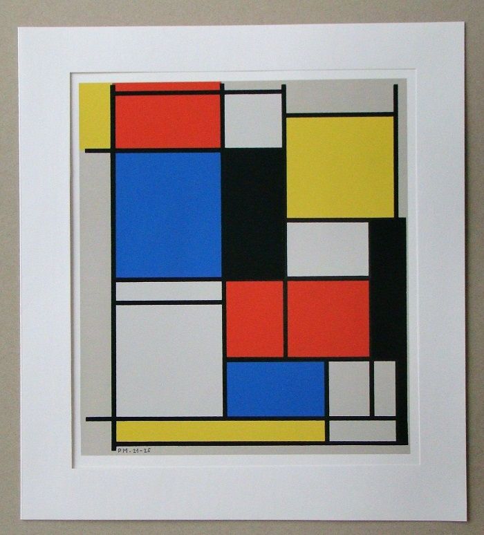 Сериграфия Mondrian - Tableau II. - 1921/25