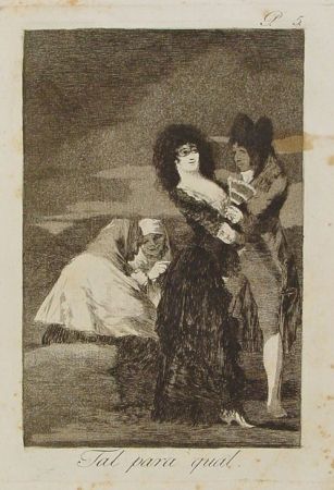 Гравюра Goya - Tal para cual
