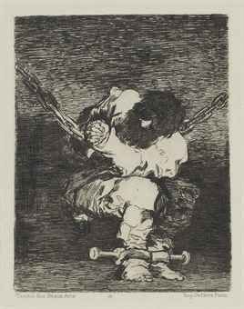 Гравюра Goya - Tan bárbara la seguridad como el delito (Little Prisoner)