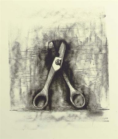 Литография Dine - Ten winter tools (Scissor)