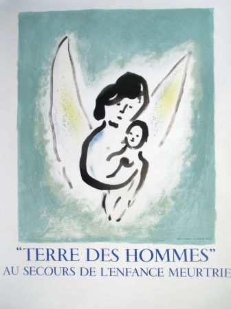 Литография Chagall - Terre des Hommes