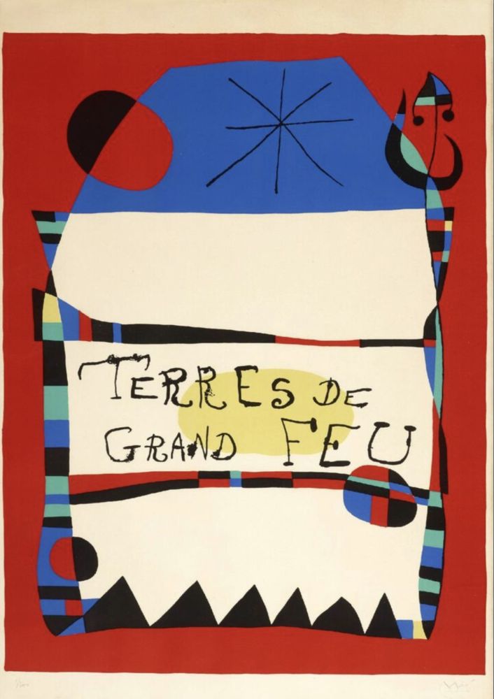 Литография Miró - Terres de Grand Feu