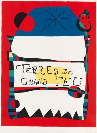 Литография Miró - Terres de grand feu, 1956