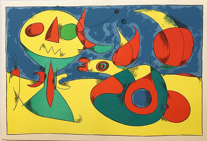 Литография Miró - Terres de Grand Feu II (1956)