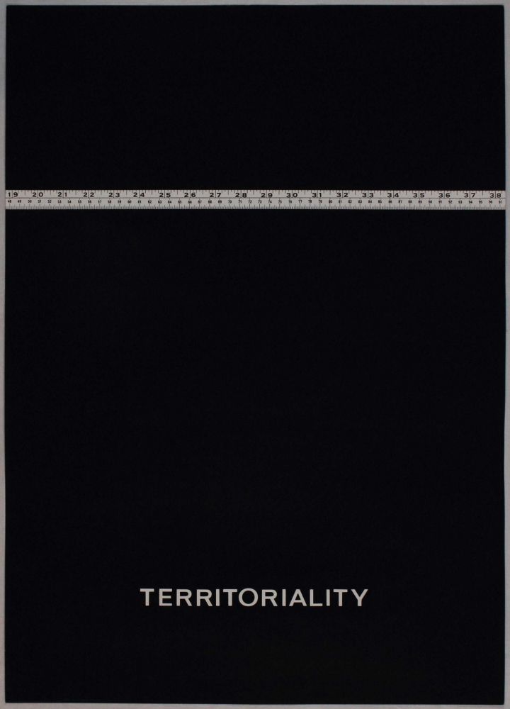 Сериграфия Agnetti - Territoriality from 'Spazio perduto e spazio costruito' portfolio, Plate H
