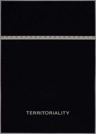 Сериграфия Agnetti - Territoriality from 'Spazio perduto e spazio costruito' portfolio, Plate H
