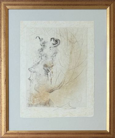 Гравюра Сухой Иглой Dali - Tete de Veau (Calf's Head)