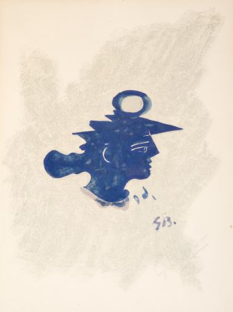 Литография Braque - Tete Grecque