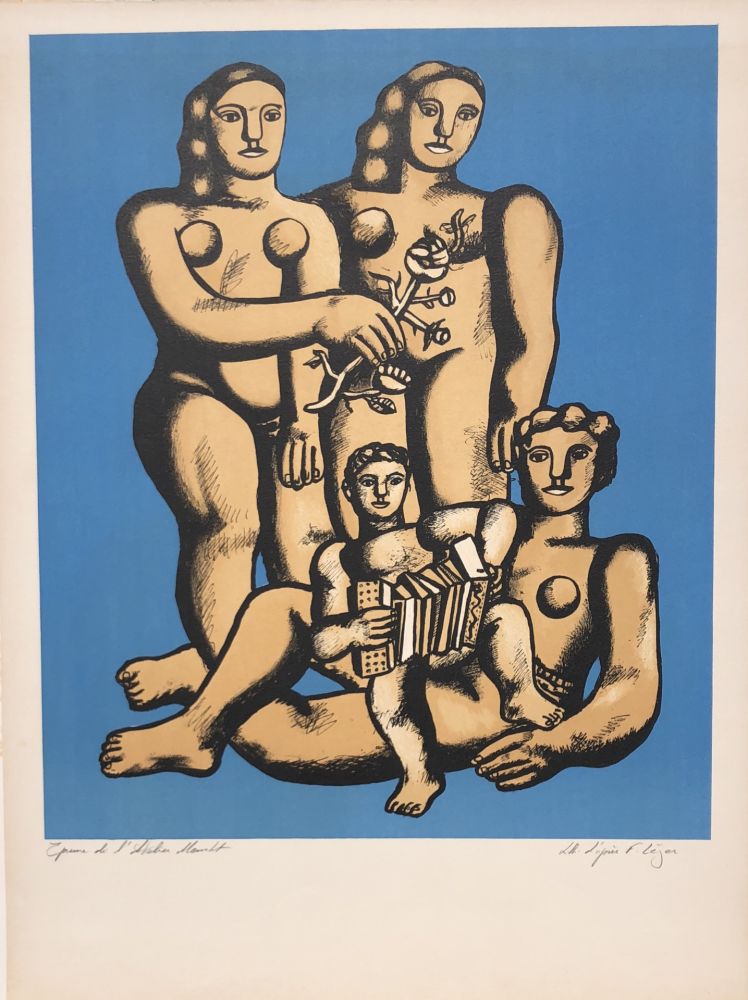 Литография Leger - The Accordionist's Family