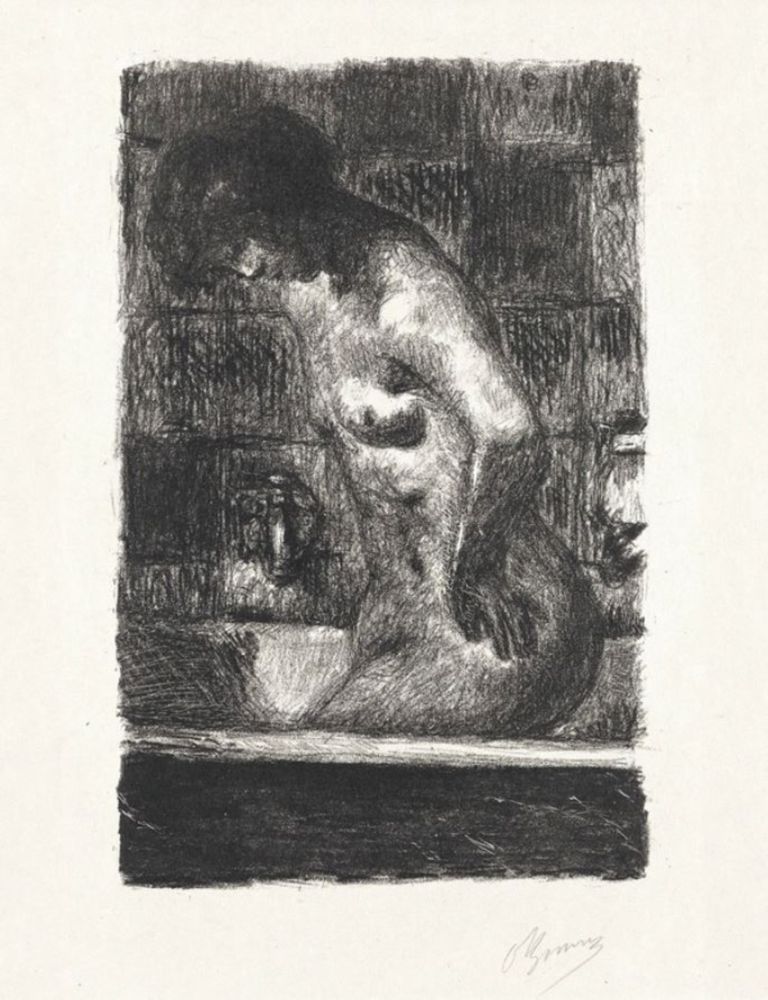 Гравюра Bonnard - The Bathers
