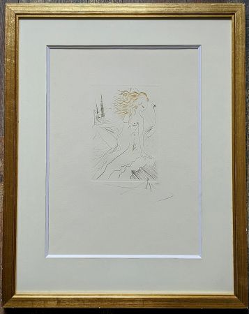 Гравюра Dali - The Betrothed of the King of Algarve, Original Hand-signed  Etching in colours, 1972