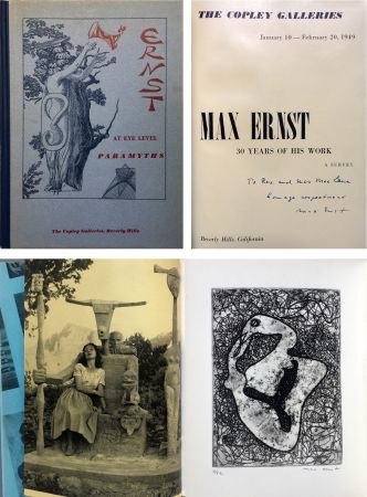 Иллюстрированная Книга Ernst - THE COPLEY GALLERIES. At Eye Level. Paramyths. Max Ernst, 30 years of his work.