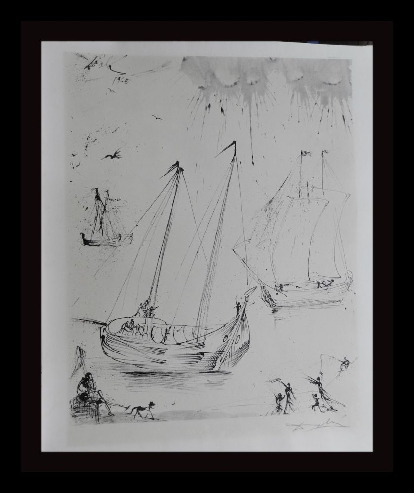 Литография Dali - The Fisherman