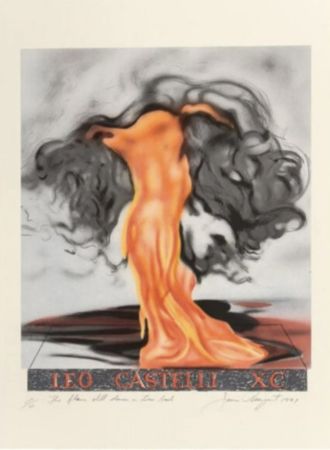 Литография Rosenquist - The flame still dances on Leos book