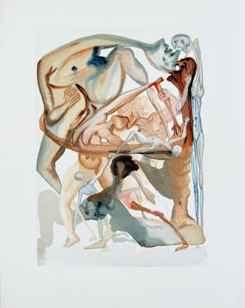 Гравюра На Дереве Dali - The Inferno, Canto 11 - On the Edge of the Seventh Circle