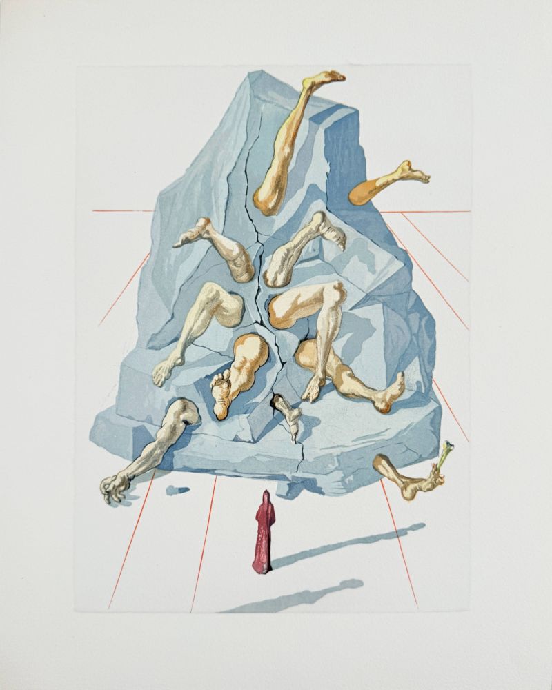 Гравюра На Дереве Dali - The Inferno, Canto 19 - The Simonists