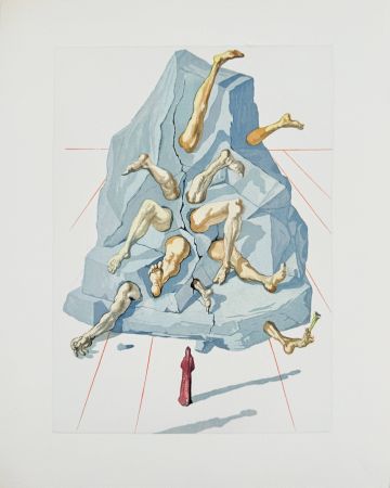 Гравюра На Дереве Dali - The Inferno, Canto 19 - The Simonists