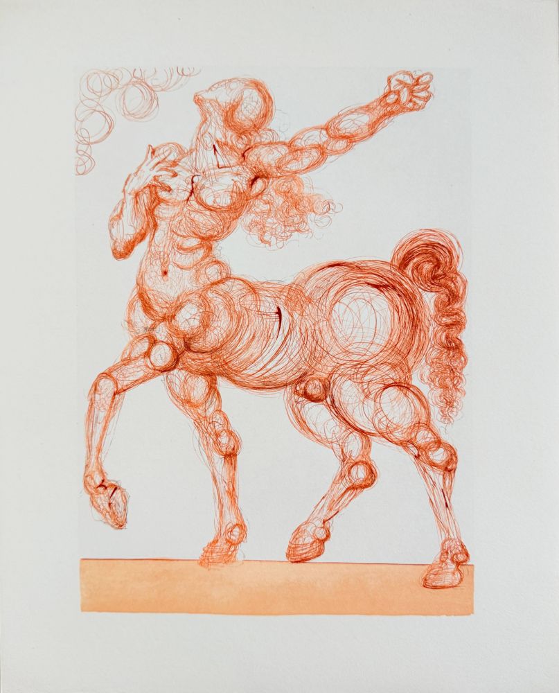 Гравюра На Дереве Dali - The Inferno, Canto 25 - The Centaur
