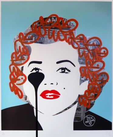 Сериграфия Pure Evil - The last Marilyn (orange fizz)