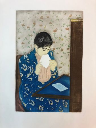 Офорт Cassatt - The letter