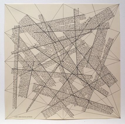 Гравюра Lewitt - The Location of Lines. Lines from Points to Points.