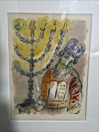 Литография Chagall - The Mission of Bezaleel - The story of Exodus 1966