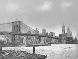 Сериграфия Walker - The Morning After – Brooklyn Bridge – Special Edition