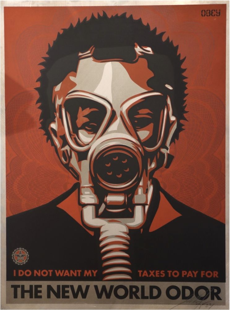 Сериграфия Fairey - The New World Odor