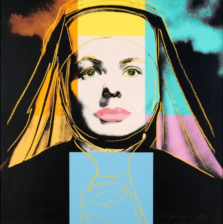 Сериграфия Warhol - The Nun, Ingrid Bergman (FS II.314)