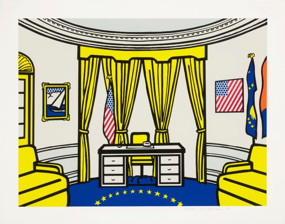 Сериграфия Lichtenstein - The Oval Office