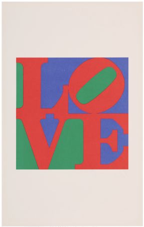 Литография Indiana - The Philadelphia Love, 1975 - Hand-signed Portfolio