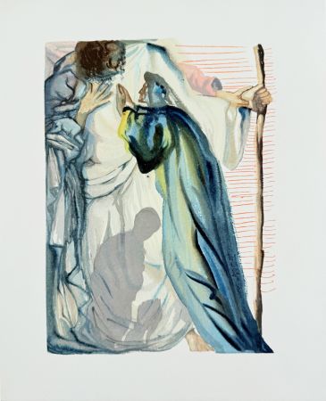 Гравюра На Дереве Dali - The Purgatory, Canto 14 - A Spirit Questions Dante