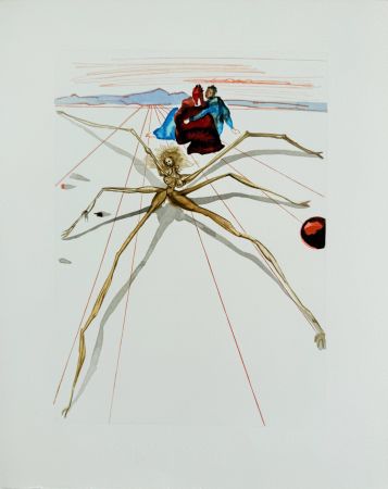 Гравюра На Дереве Dali - The Purgatory, Canto 17 - Leaving the Terrace of Anger