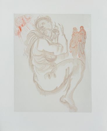 Гравюра На Дереве Dali - The Purgatory, Canto 19 - Dante's Dream