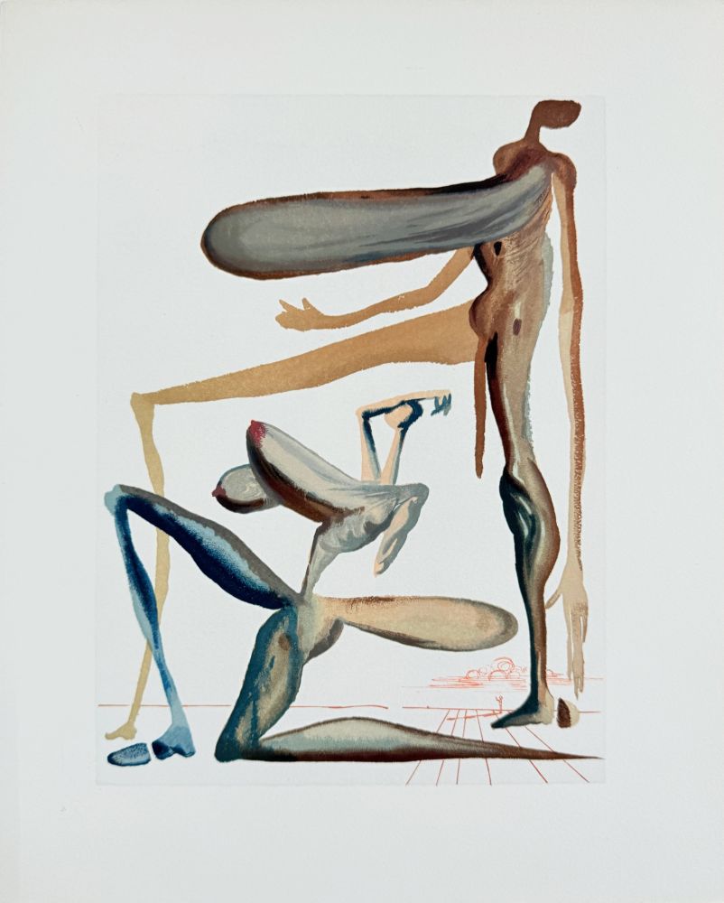 Гравюра На Дереве Dali - The Purgatory, Canto 22 - Prodigality
