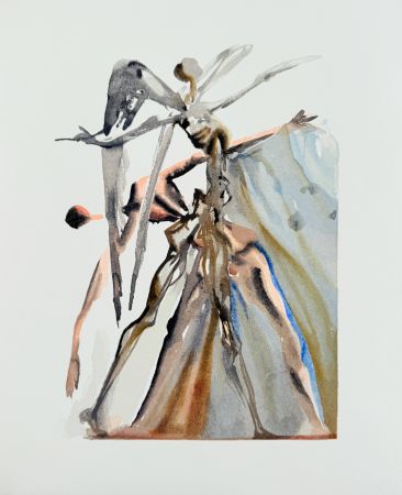 Гравюра На Дереве Dali - The Purgatory, Canto 4 - The Negligent Ones