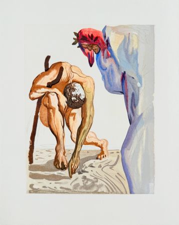 Гравюра На Дереве Dali - The Purgatory, Canto 7 - Princes of the Blossoming
