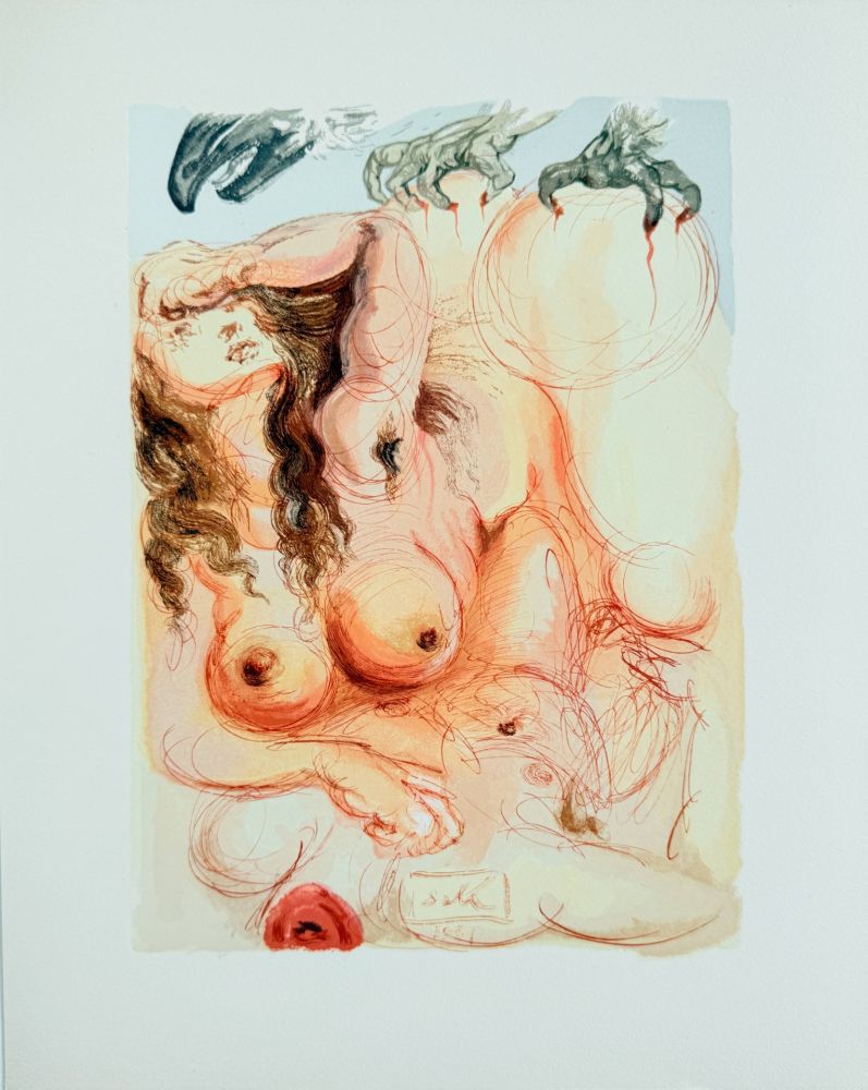 Гравюра На Дереве Dali - The Purgatory, Canto 9 - The Dream