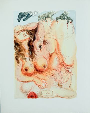 Гравюра На Дереве Dali - The Purgatory, Canto 9 - The Dream