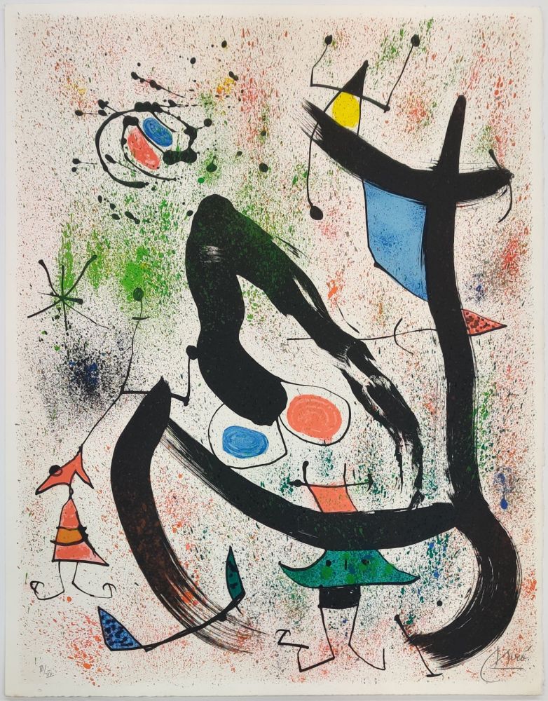 Литография Miró - THE SEERS IV (LES VOYANTS)