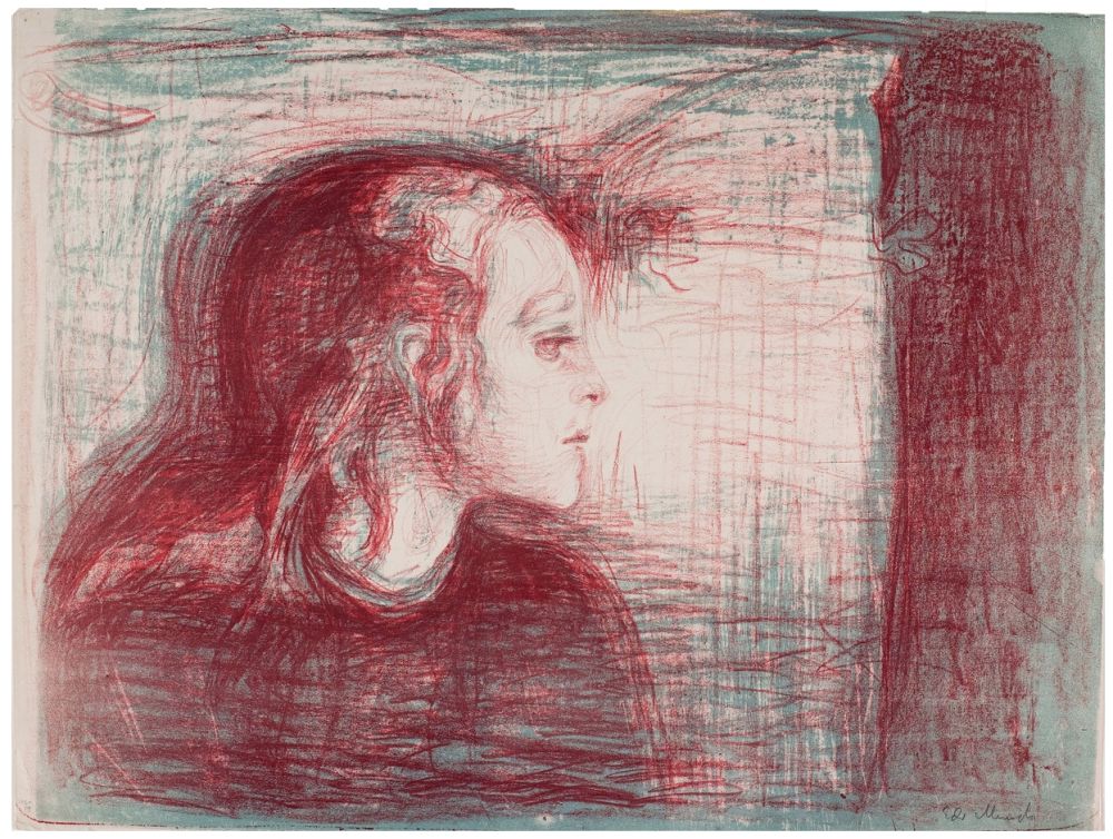 Литография Munch - The sick child (Second Version)
