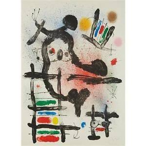 Литография Miró - The Slingshot Bird